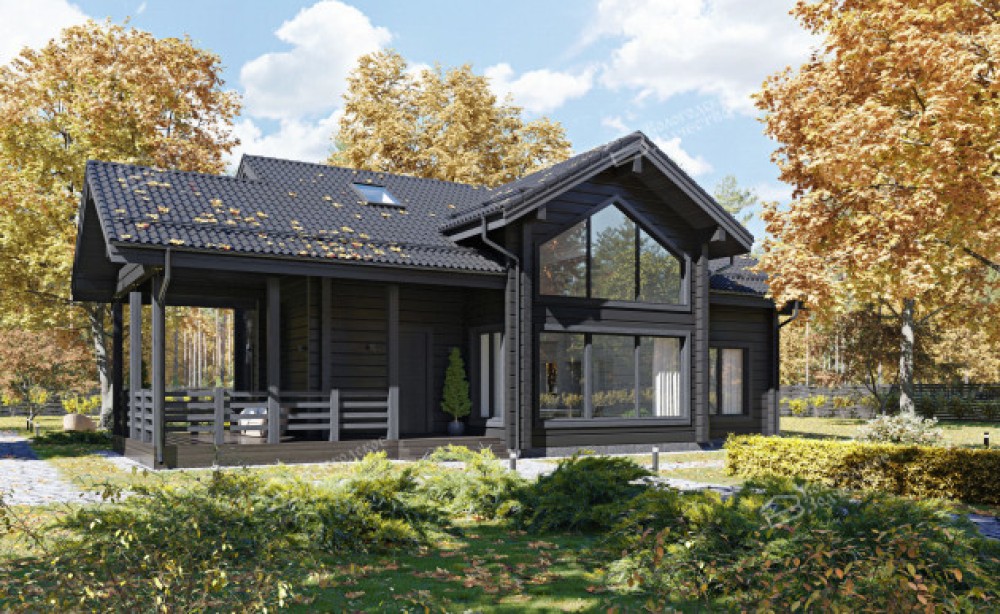 Дом из клееного бруса VZ-398 